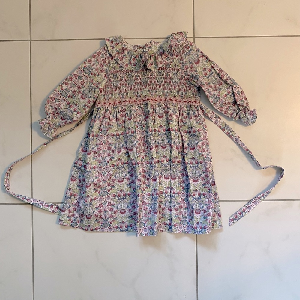 La Coqueta - Size 4 toddler dress - Liberty Print with smocking